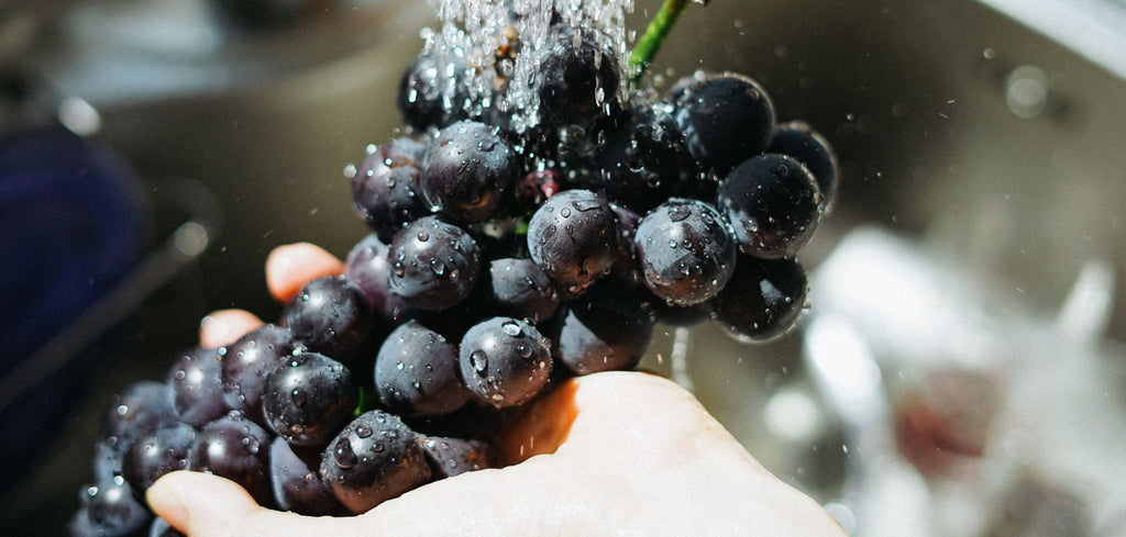 Quickly cut grapes into safe, easy to eat pieces for your little